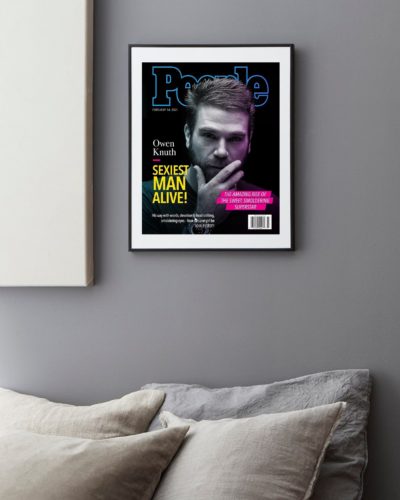 Custom "Sexiest Man Alive" poster from Etsy
